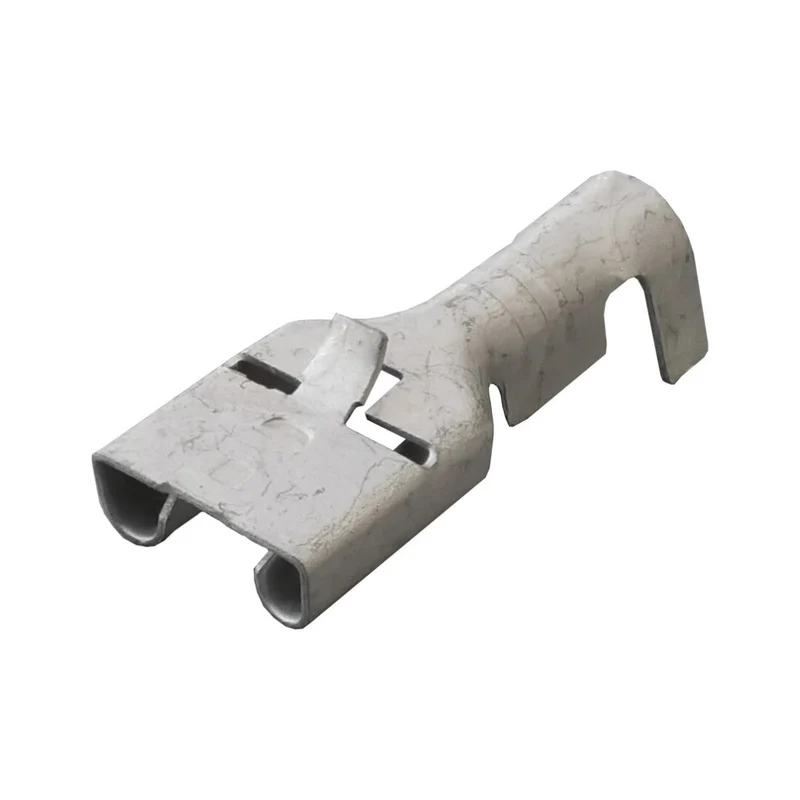 Cosses à sertir à fourche non isolées de 6.3 mm avec languette de verrouillage pour câble de 2.5 mm / Lot de 100