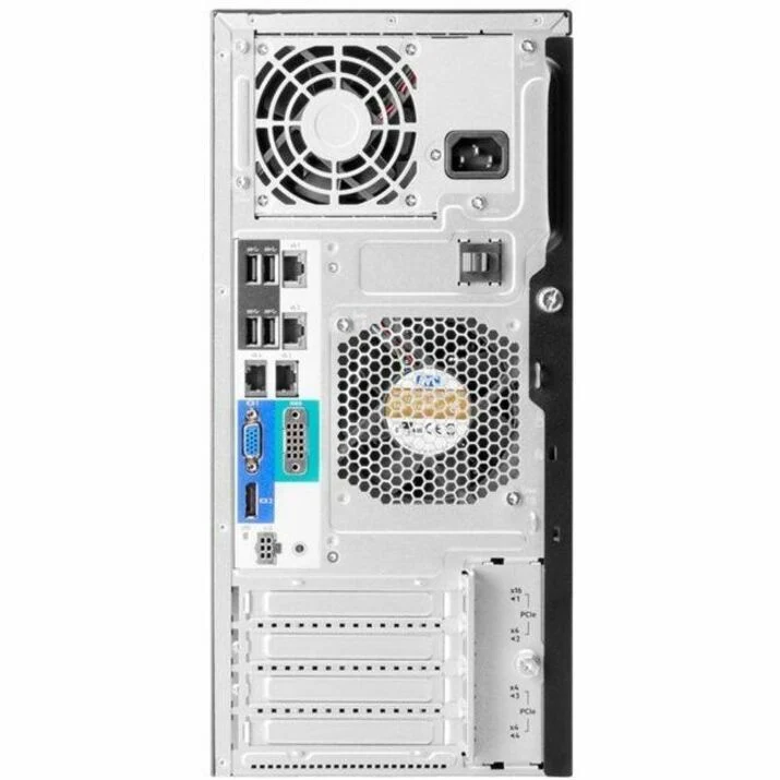 Serveur tour HPE ProLiant ML30 G11 4U - 1 x Intel Xeon E-2434 3.40 GHz - 32 Go de RAM - Disque dur 4 To - (2 x 2 To) Configuration du disque dur - Serial ATA/600, SAS 12 Gb/s, Contrôleur NVMe P72996-005