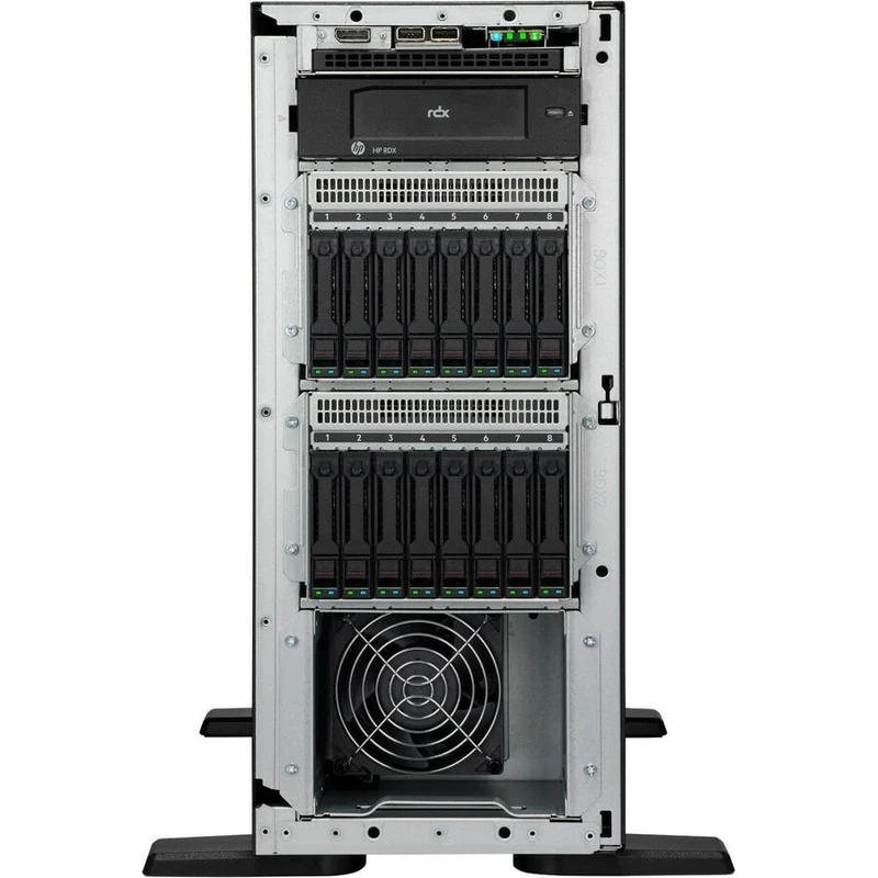 Serveur tour HPE ProLiant ML110 G11 4.5U - 1 x Intel Xeon Silver 4514Y 2 GHz - 64 Go de RAM - 1.92 To SSD - (2 x 960 Go) Configuration SSD - Contrôleur Serial ATA, Serial Attached SCSI (SAS) P71687-005