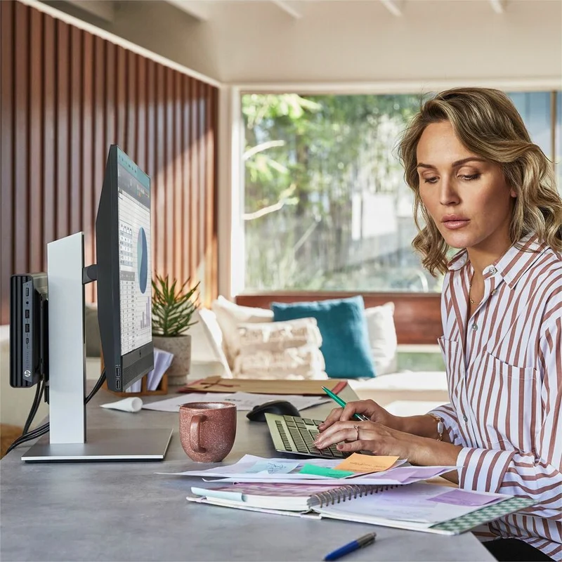 Ordinateur de bureau HP Elite Mini 800 G9 - Intel Core i5 14e génération i5-14500T - Technologie vPro - 8 Go - SSD 256 Go - Mini ordinateur de bureau A12GKUT#ABC