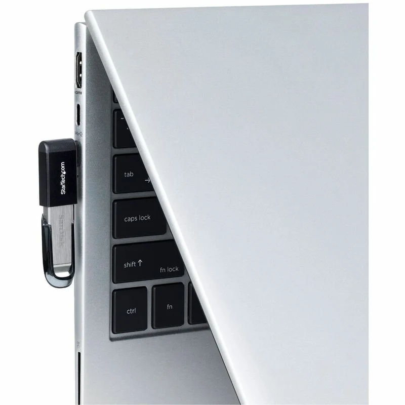 StarTech.com Adaptateur USB-C vers USB-A à angle droit, USB 5 Gbit/s, adaptateur compact USB-C mâle vers USB-A femelle, boîtier métallique durable, M/F USB31CAADGCPRA