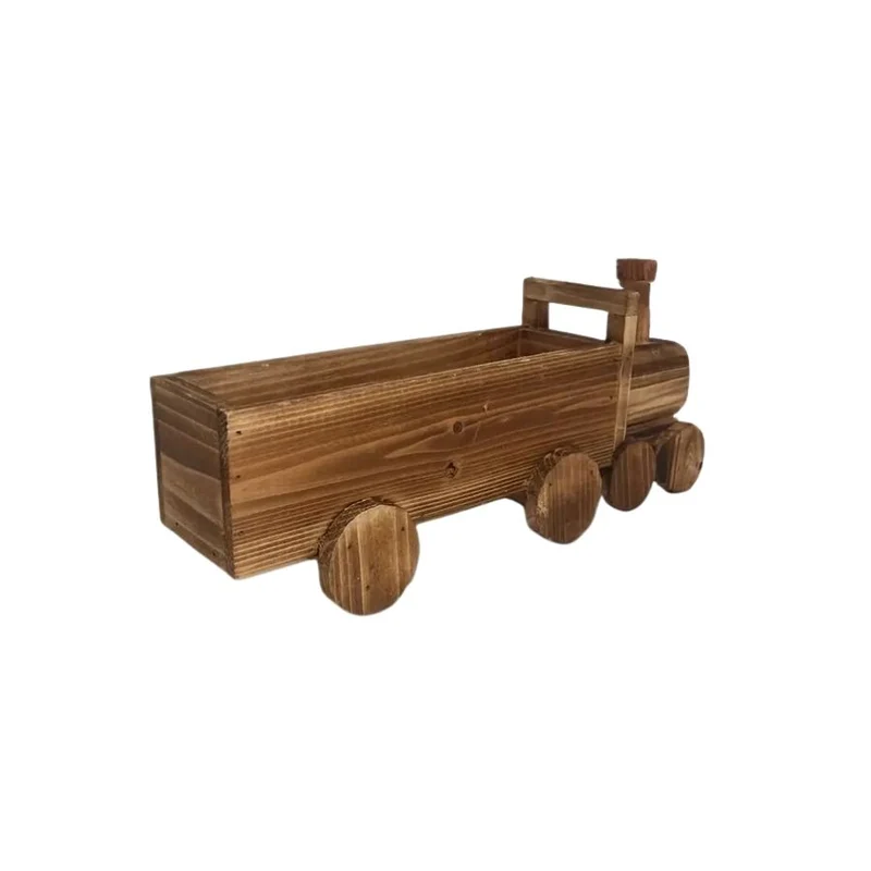 Pot de Fleur en Forme de Train