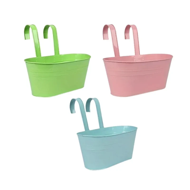 ColorBloom – Lot de 3 Jardinières Métal à Suspendre