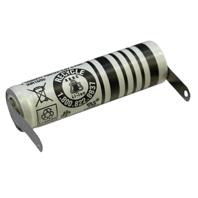 Batterie 14500CY 750mAh 3,6V Li-ion avec languettes à souder