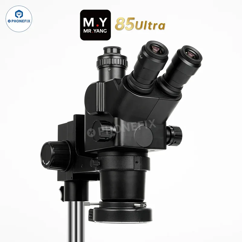 Microscope YCS Mr.Yang 85 Ultra HD pour la réparation de soudures électroniques et de circuits imprimés