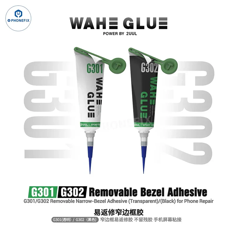 Colle 2UUL G301 G302 WAHE pour écran de téléphone à bords étroits