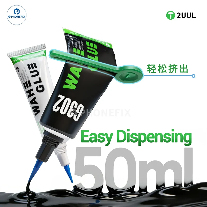 Colle 2UUL G301 G302 WAHE pour écran de téléphone à bords étroits