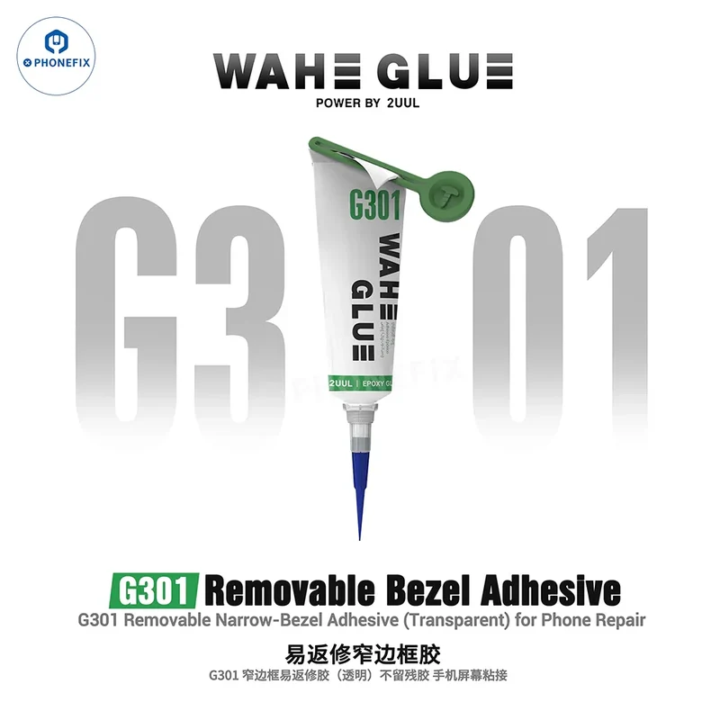 Colle 2UUL G301 G302 WAHE pour écran de téléphone à bords étroits