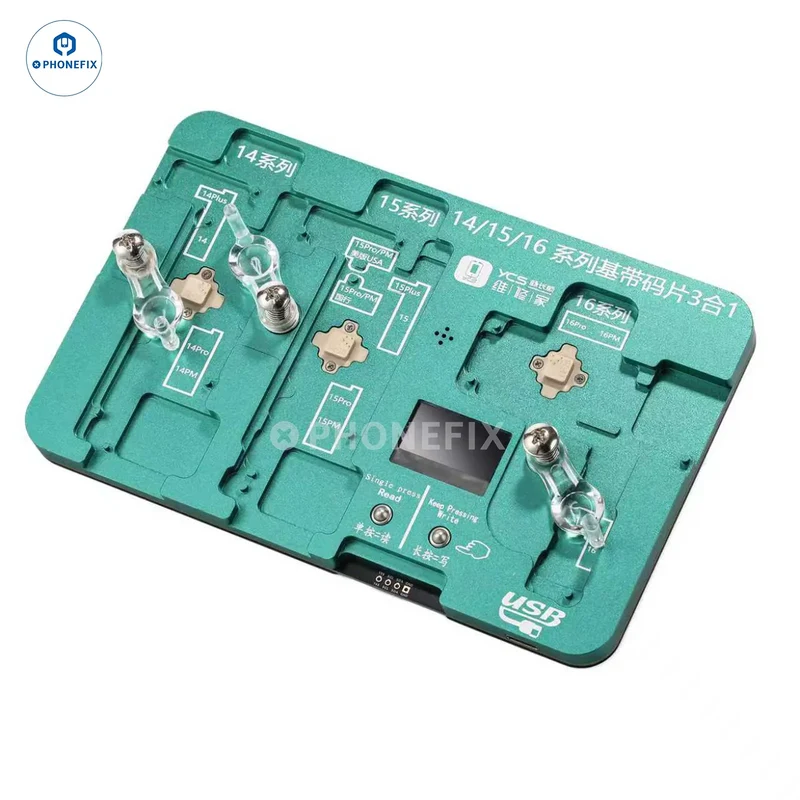 Programmateur de lecture et d'écriture EEPROM de bande de base 3-en-1 YCS pour iPhone 14/15/16