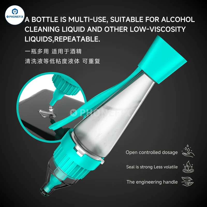 Distributeur de liquide à pression pour réparation de téléphones RF4 RF-B20 en bouteille d'alcool