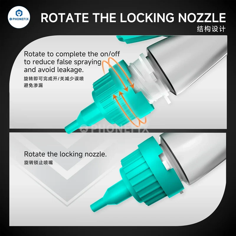 Distributeur de liquide à pression pour réparation de téléphones RF4 RF-B20 en bouteille d'alcool