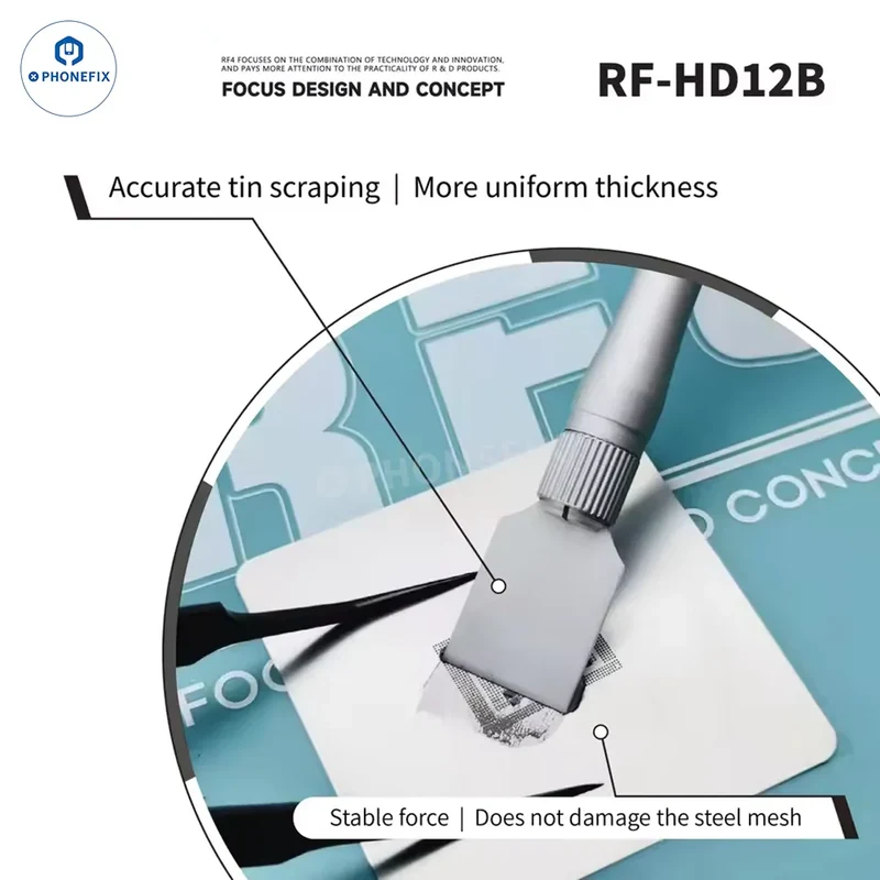 Kit de grattoirs à lames pour la réparation de téléphones RF4 RF-HD11A RF-HD12B RF-KH13A