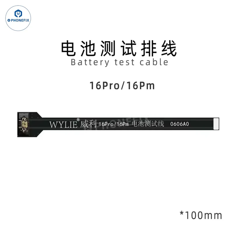 Câble flexible de test d'extension de batterie WYLIE pour iPhone 8-17 Pro Max