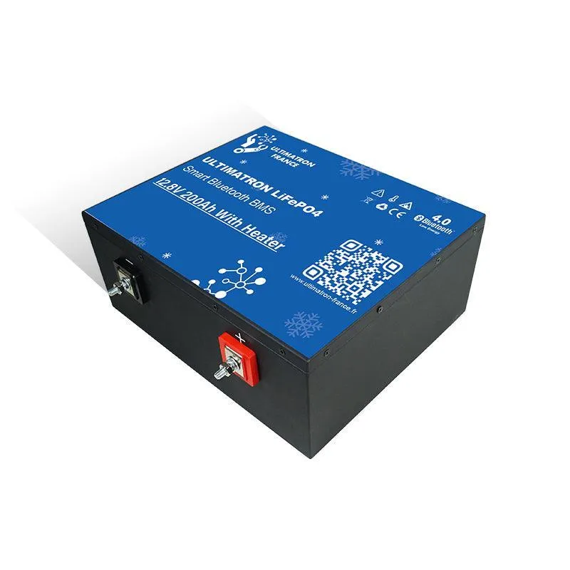 Batterie LiFePO4 12V 200Ah LFP Ultimatron chauffage Bluetooth