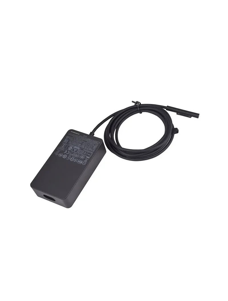 Chargeur (44W) Microsoft Surface Pro 5 / 6 / 7 Noir