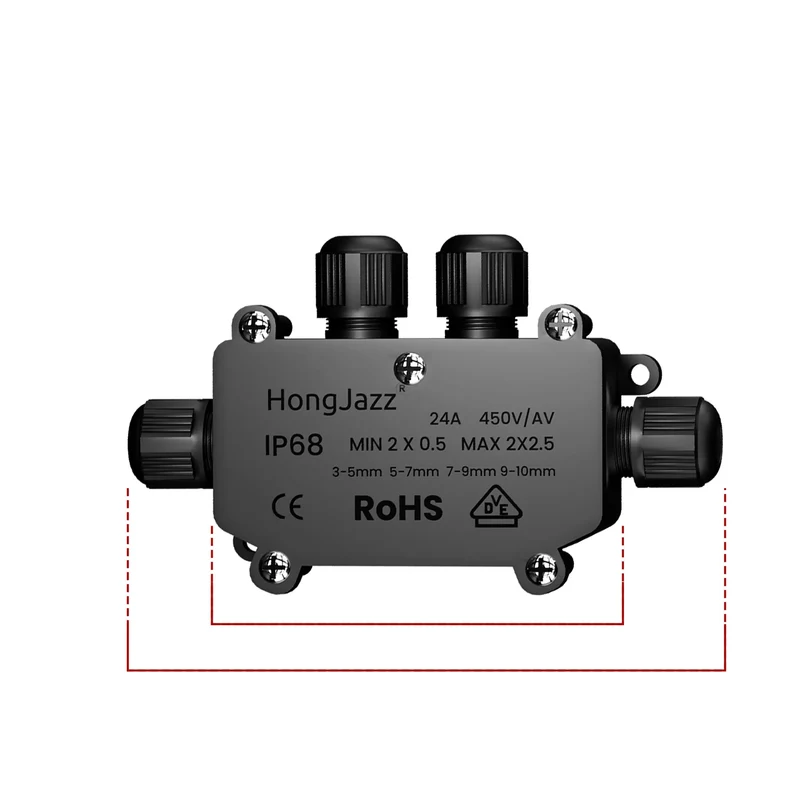 Boîte de Jonction Étanche IP68 pour Câble Électrique ~5599
