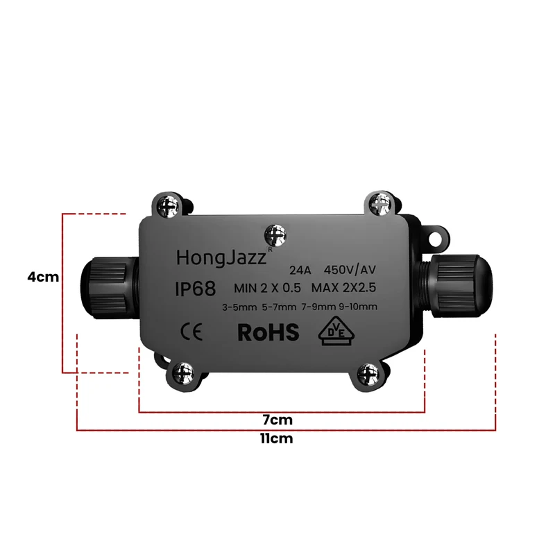 Boîte de Jonction Étanche IP68 pour Câble Électrique ~5599