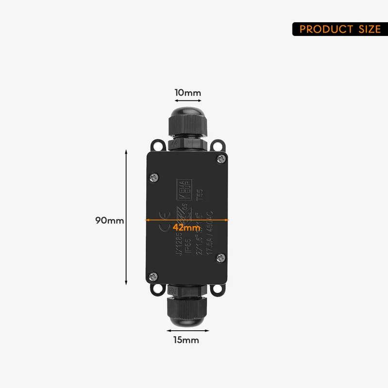 LEDSone Boîte de Dérivation Étanche IP65 2 Voies – Câble ~2043