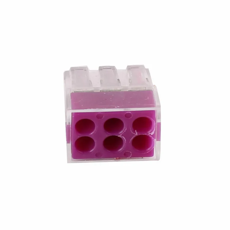 LEDSone Connecteur électrique 6 voies à poussoir réutilisable ~2039