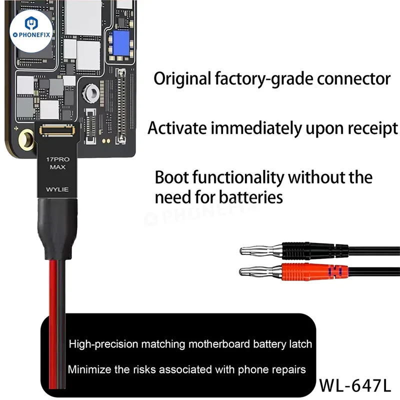 Câble d'alimentation WYLIE WL-647L pour iPhone 6-17 Pro Max (démarrage)