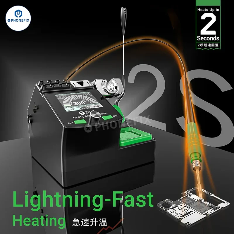 La station de soudage NextTip 2UUL NT210 est compatible avec les pannes C210, C115 et C245.