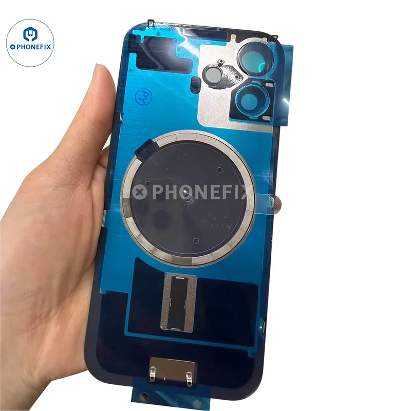 Verre arrière pour iPhone 17/Air/17 Pro Max avec anneau magnétique MagSafe