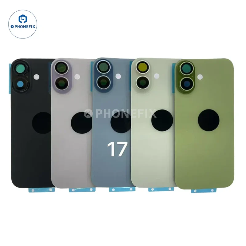 Verre arrière pour iPhone 17/Air/17 Pro Max avec anneau magnétique MagSafe