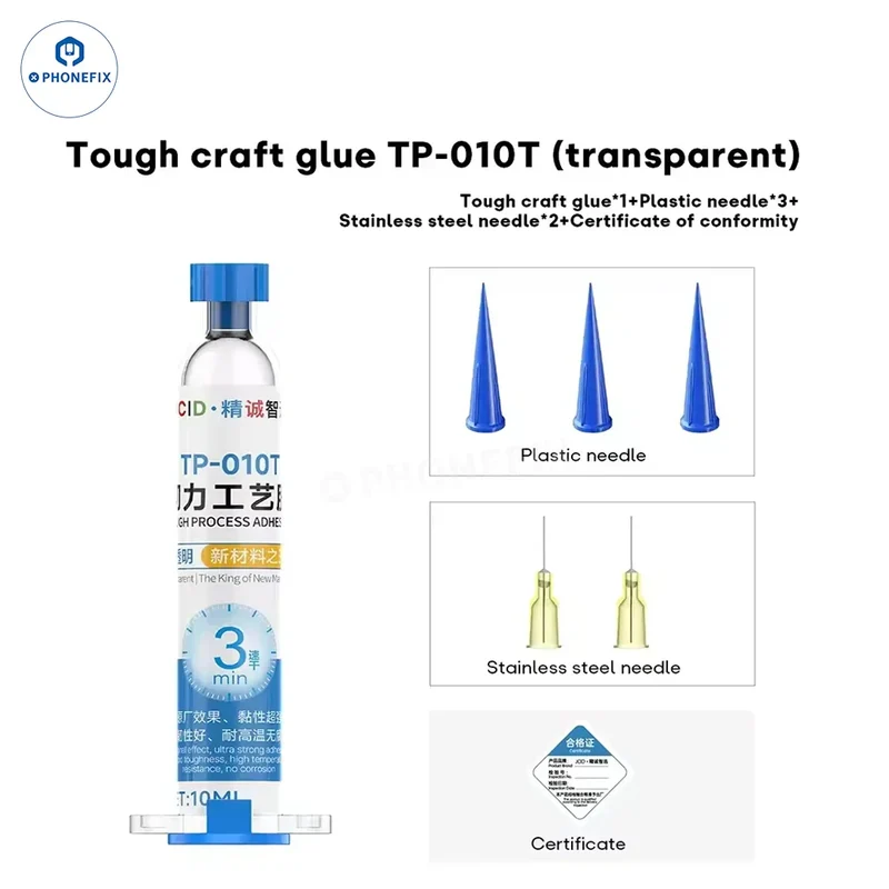Colle JCID Tough Process TP Nano pour la réparation de téléphones portables