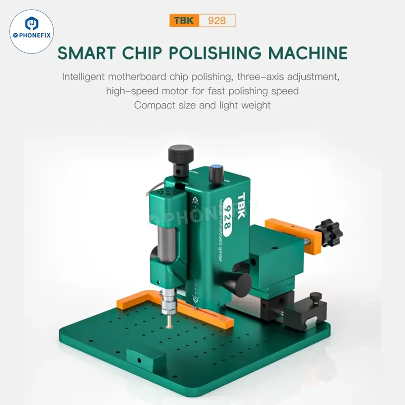 Machine de meulage de puces CPU pour cartes mères de téléphones intelligents TBK 928