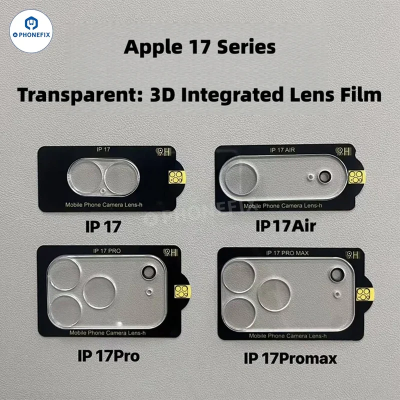 Protection d'objectif 3D HD pour caméra arrière iPhone 16-17 Pro Max