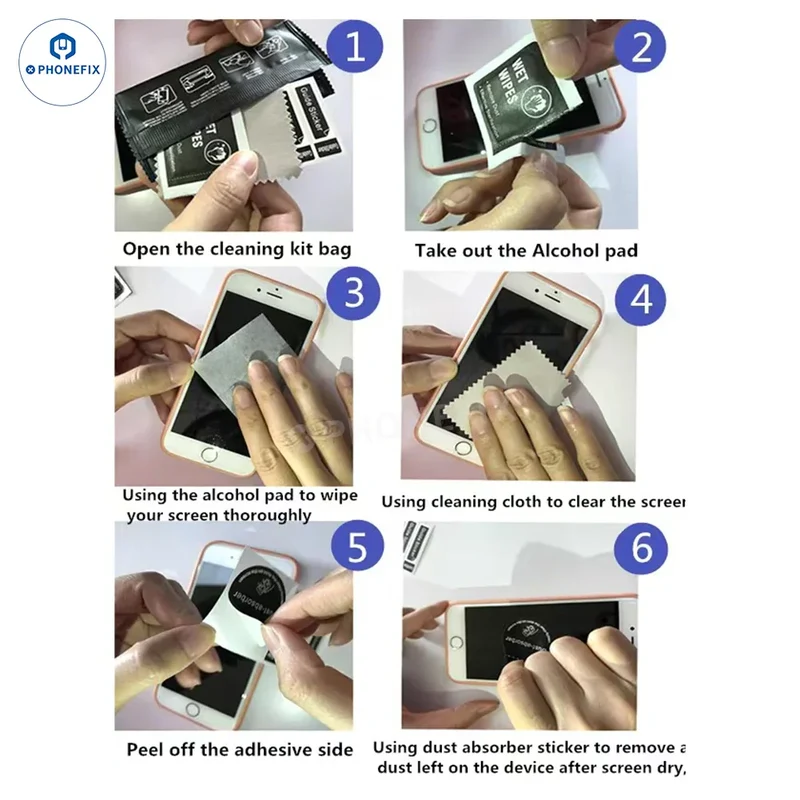 Lingettes alcoolisées pour le nettoyage de l'écran et de l'objectif de l'appareil photo de votre téléphone