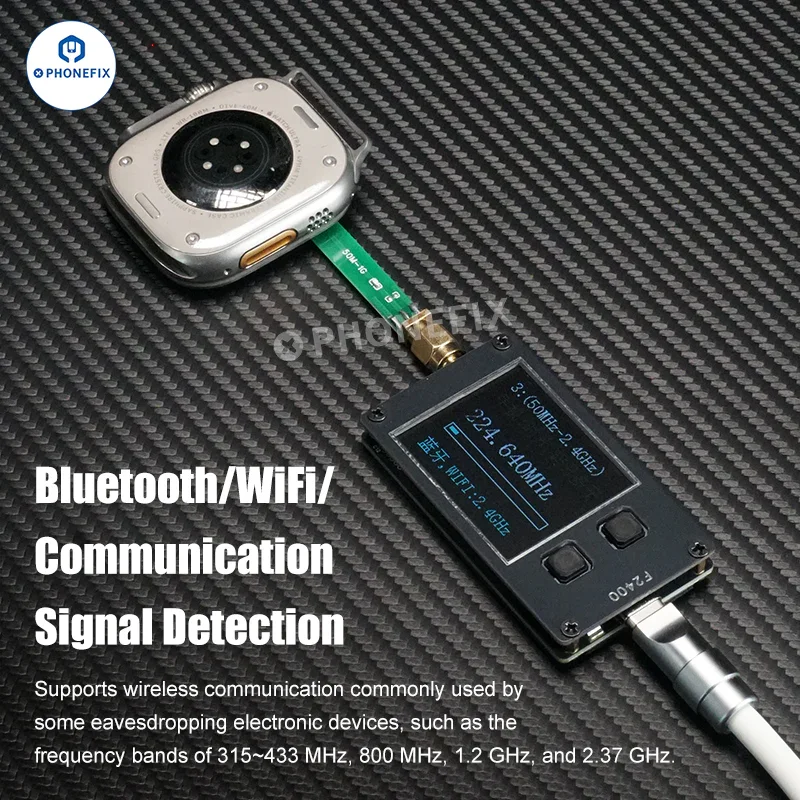 Testeur de fréquence de signal F2400 pour la réparation de téléphones/Bluetooth/WiFi/clés de voiture