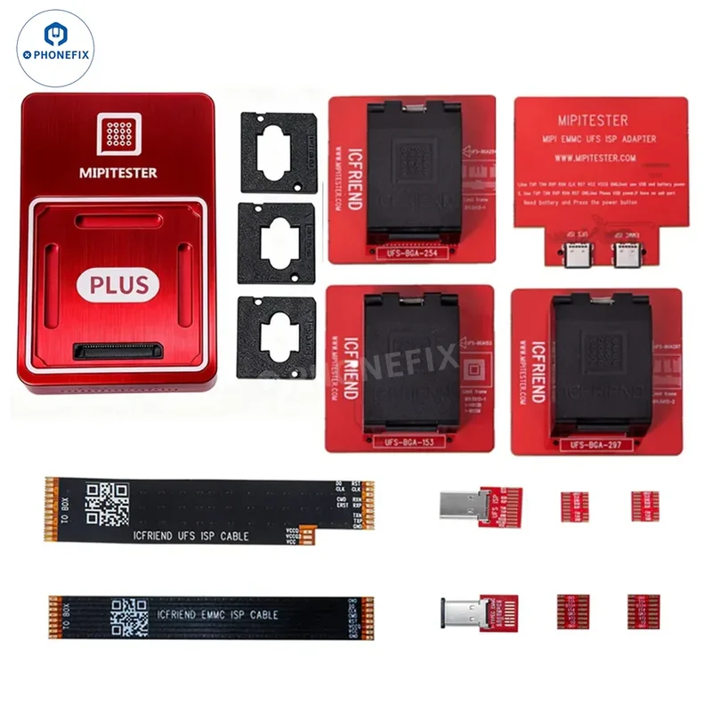 Boîtier MiPi Plus, programmateur de circuits intégrés eMMC UFS avec support BGA153/254/297