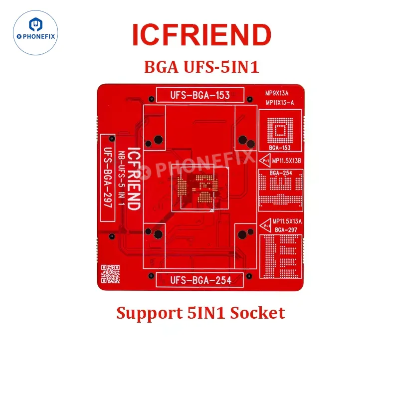 Boîtier MiPi Plus, programmateur de circuits intégrés eMMC UFS avec support BGA153/254/297