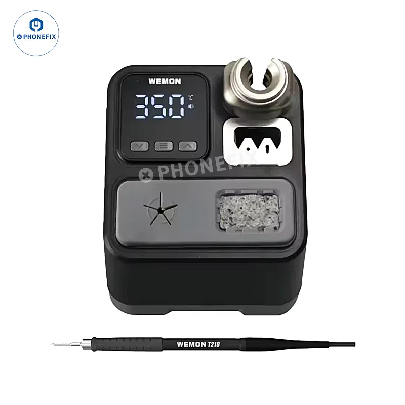 Station de soudage WEMON K21A avec pointes de fer à souder C210 pour la réparation de téléphones