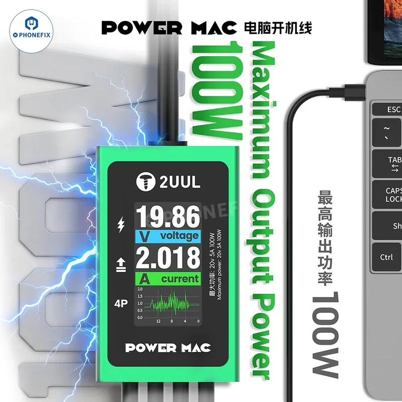 Câble de démarrage numérique POWER MAC 2UUL PW08 pour la réparation de PC, ordinateur portable et tablette