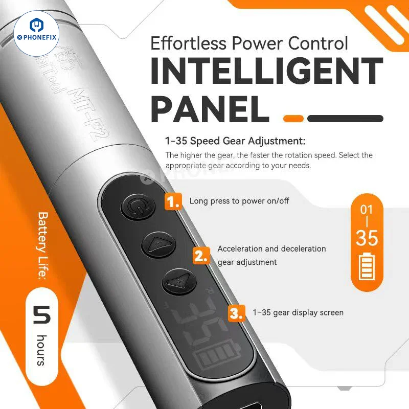 Stylo de meulage portatif intelligent MobiTool MT-P2 pour la réparation de téléphones