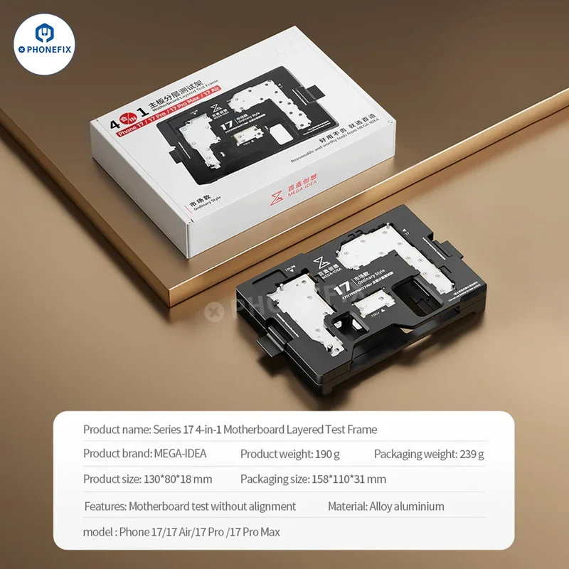 Banc de test multicouche pour circuit imprimé QIANLI MEGA-IDEA iSocket iPhone série 17