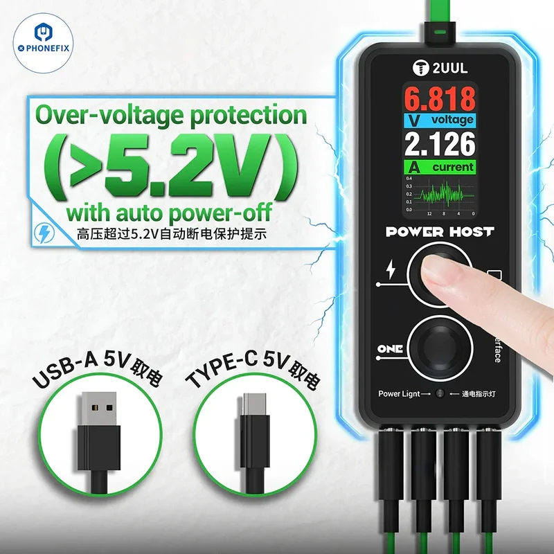 2UUL PW15 Power Host Allumage en un clic pour la réparation de téléphones portables