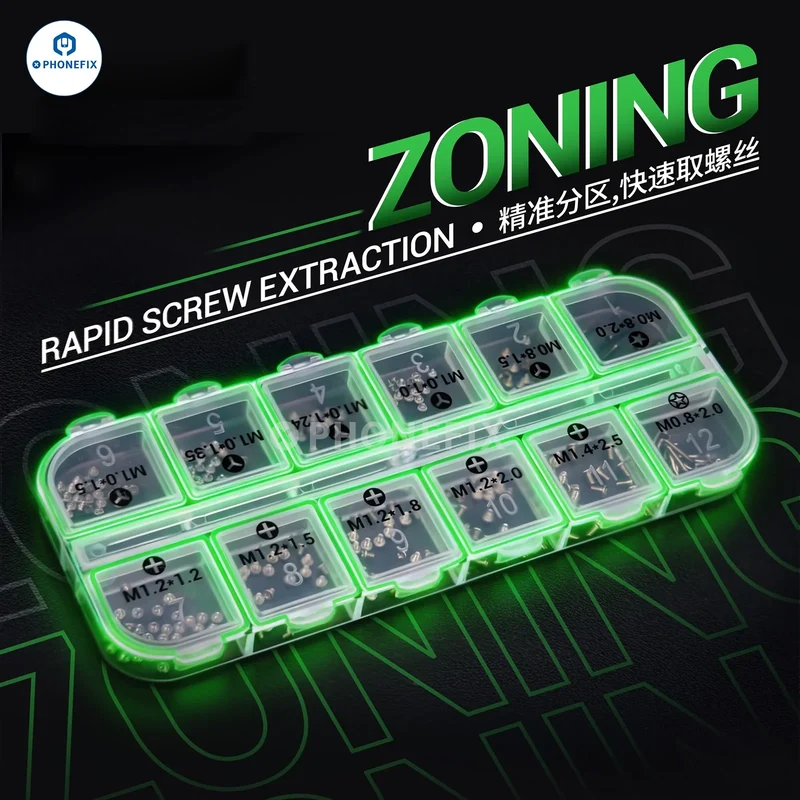 2UUL SC22 SpareScrew12 Vis Phillips/Y/Bas pour réparation d'iPhone