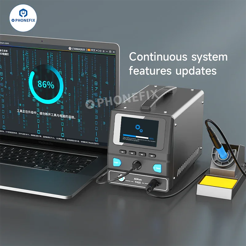 Station de soudage intelligente AIXUN T425 250W pour la réparation de téléphones portables