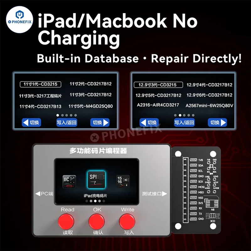 Programmateur EEPROM EPR32 pour réparation de charge iPhone, iPad et MacBook