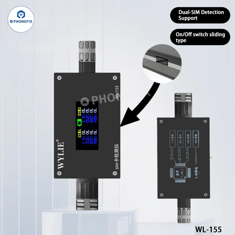 Testeur de carte SIM WYLIE WL-155 pour iPhone 14-17 Pro Max et Android