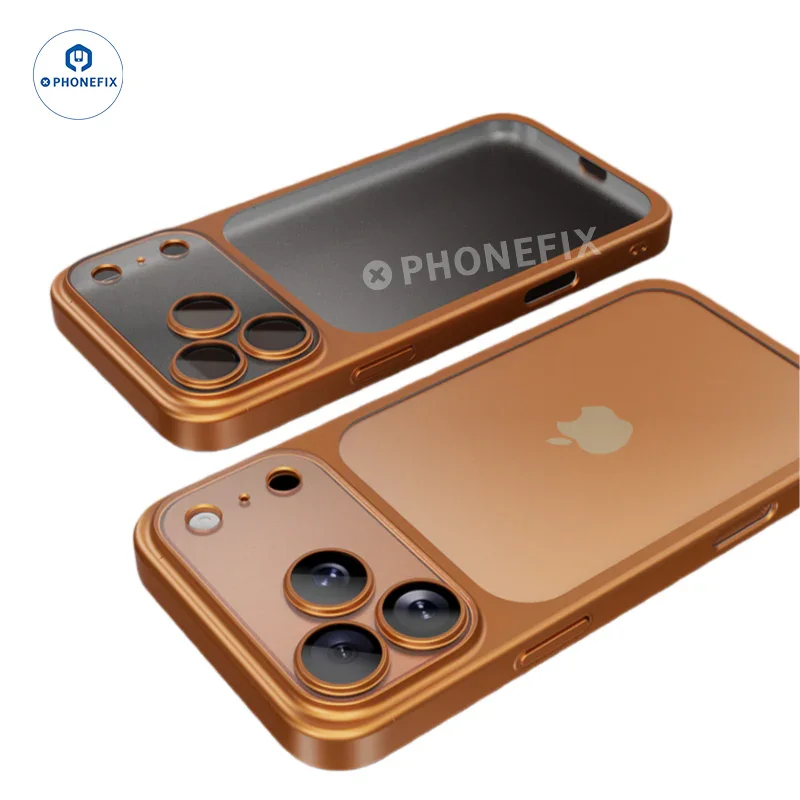 Coque de téléphone ultra-mince mate électroplaquée pour iPhone 15-17 Pro Max