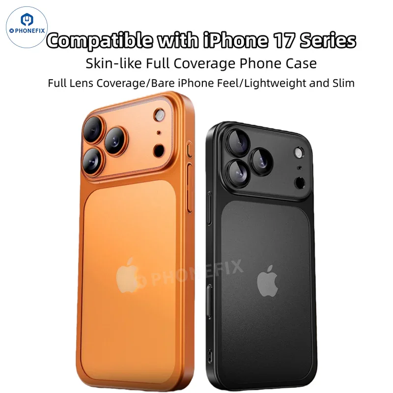 Coque de téléphone ultra-mince mate électroplaquée pour iPhone 15-17 Pro Max