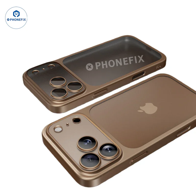 Coque de téléphone ultra-mince mate électroplaquée pour iPhone 15-17 Pro Max