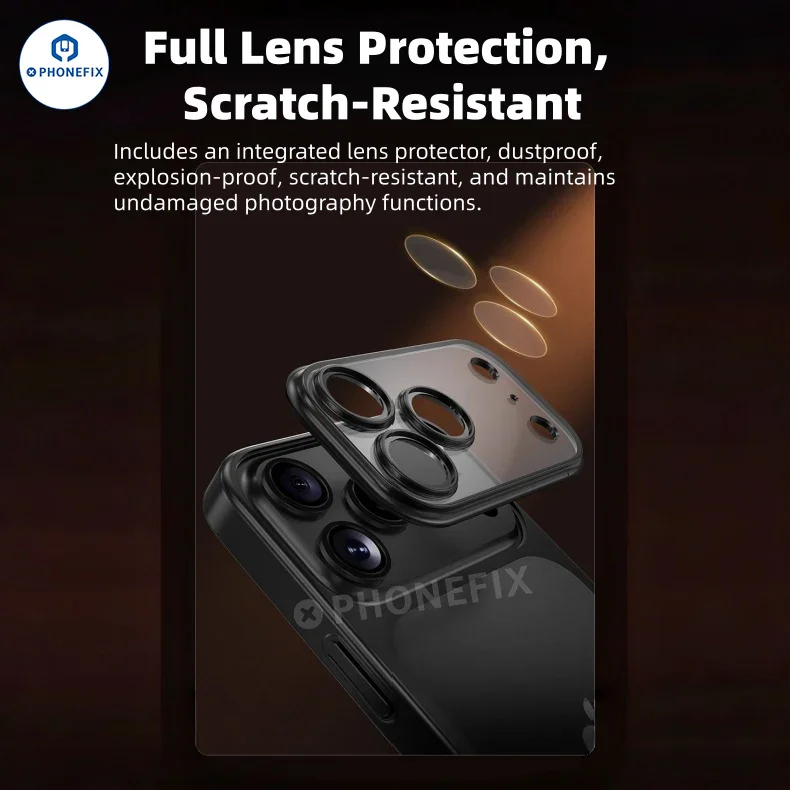Coque de téléphone ultra-mince mate électroplaquée pour iPhone 15-17 Pro Max