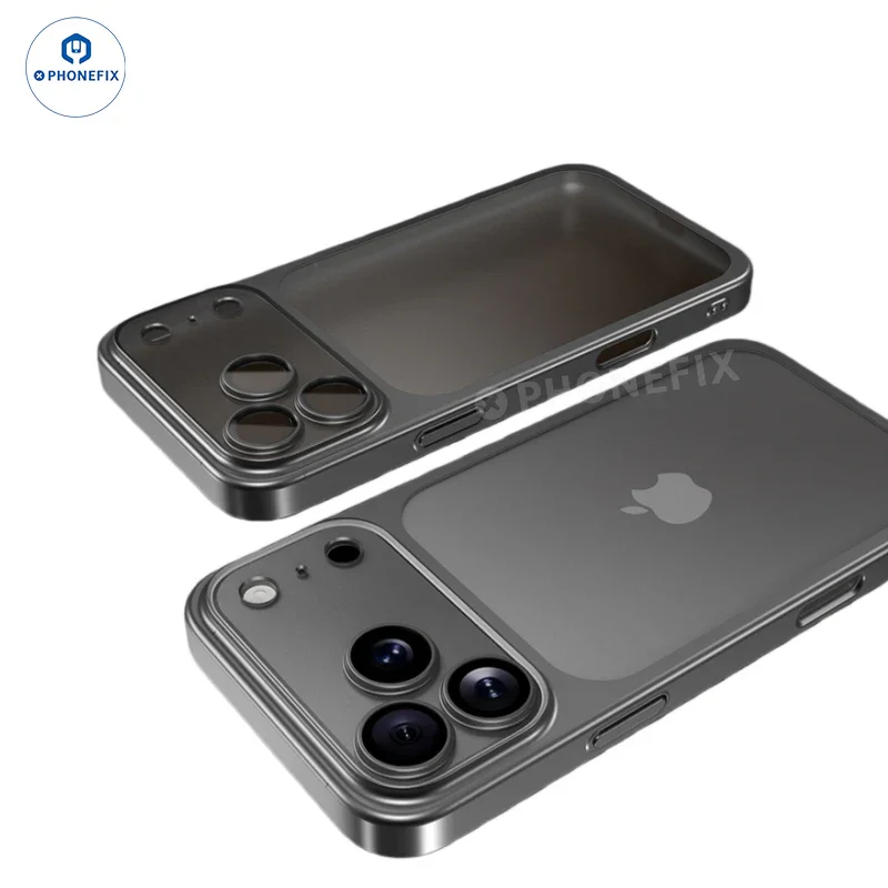 Coque de téléphone ultra-mince mate électroplaquée pour iPhone 15-17 Pro Max