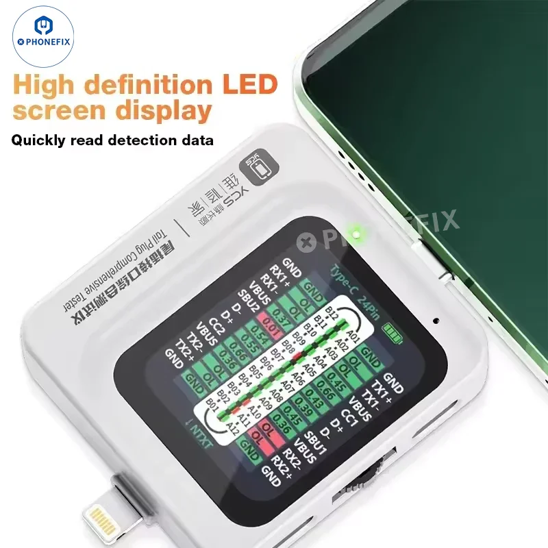 Testeur de connecteur Lightning Type-C YCS TNS360 pour ordinateur portable