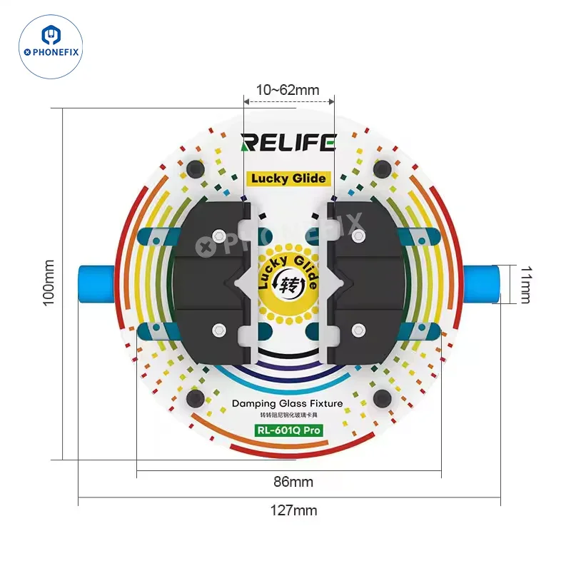 RELIFE RL-601Q PRO - Dispositif de soudage rotatif en verre pour circuits imprimés de téléphones et circuits intégrés (CI)